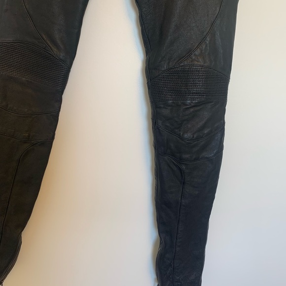 Allsaints leather motorcycle pant - Picture 7 of 12